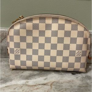 Louis Vuitton Damier Azur Canvas cosmetic bag